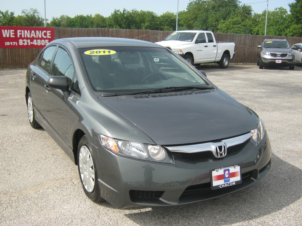 Used 2011 Honda Civic Dx Vp Sedan At For Sale Chacon Autos