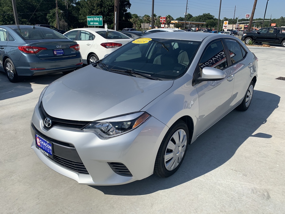 Used 2015 Toyota Corolla LE CVT for Sale - Chacon Autos